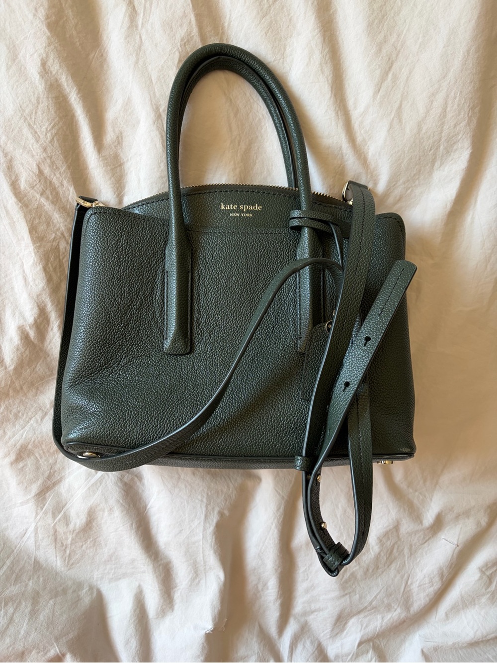 Kate Spade New York Margaux Medium Satchel in Dark Green